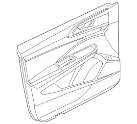 Volkswagen 2gj-867-012-aa-lox Genuine Door Trim Panel Volkswagen 2gj-867-012-aa-lox Genuine Door Trim Panel