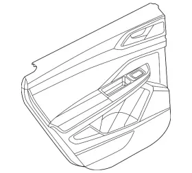 Volkswagen 2gj-867-211-e-khp Genuine Door Trim Panel