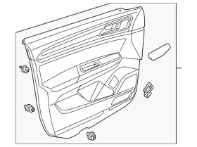 Volkswagen 3cn-867-011-ac-zte Genuine Door Trim Panel Volkswagen 3cn-867-011-ac-zte Genuine Door Trim Panel