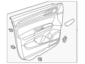 Volkswagen 3cn-867-012-ac-idg Genuine Door Trim Panel