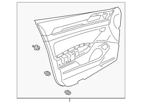 Volkswagen 3g8-867-011-bm-ykx Genuine Door Trim Panel Volkswagen 3g8-867-011-bm-ykx Genuine Door Trim Panel