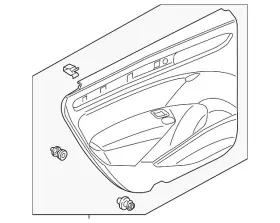 Volkswagen 561-867-212-g-our Genuine Door Trim Panel Volkswagen 561-867-212-g-our Genuine Door Trim Panel