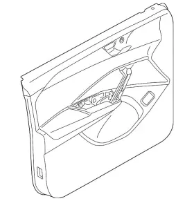 Volkswagen 57n-867-012-b-qdf Genuine Door Trim Panel
