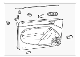 Volkswagen 5c1-867-011-gp-ufp Genuine Door Trim Panel Volkswagen 5c1-867-011-gp-ufp Genuine Door Trim Panel