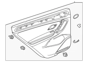 Volkswagen 5nn-867-209-ab-zgh Genuine Door Trim Panel