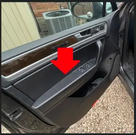 Volkswagen 7p1857857 2011-2017 Vw Touareg Left Driver Front Door Armrest Without Switches -