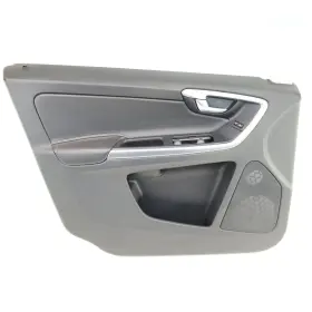 Volvo 30766373 Black Charcoal With Silver Front Left Door Trim Panel For Xc60 10-16