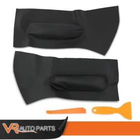 Vr Auto Parts Zp-02dta2244abk Door Panel Insert Card Leather Cover 2pc Blk Fit For 1998-2010 Volkswagen Beetle