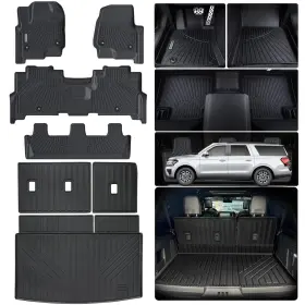 Wayidss 1-1824expeditiom-8almb Expedition Max-8 Seats Floor Mats Cargo Liners For Ford 2018-2024 2018-2023