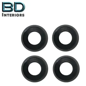 Wcm 113-235a-bk 4pc Window Crank And Door Handle Black Buffer Set For 1958 - 1966 Vw Bug Ghia