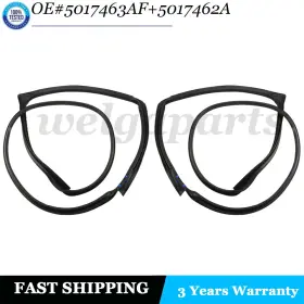 Welgaparts 5017463af 5017462af For Jeep Wrangler 4.0l 97-06 Full Door Weatherstrip Gasket Seal Driver Passenger