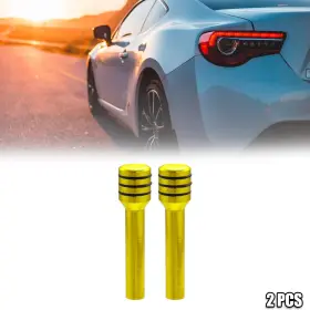 X Autohaux 746453219131 2pcs Car Door Lock Knob Interior Aluminum Alloy For Yellow X Autohaux 746453219131 2pcs Car Door Lock Knob Interior Aluminum Alloy For Yellow