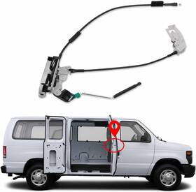 80005969 YINLOWA Door Latch Cable Rod Van E150 E250 E350 Ford