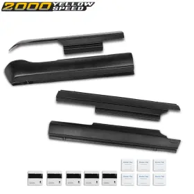Ylwspeed2000 Ylw544235 Fit For 2009-2018 Ram 1500 2500 Extended Cab Rocker Panel Protector Guard Covers