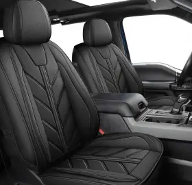 Yovemey Ym-f150 Ford F 150 2009-2025 Faux Leather Front Seat Covers