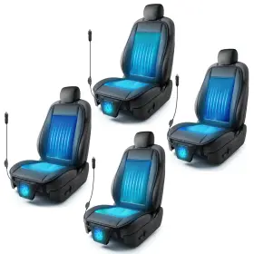 Zonetech Se0003-2 Cooling Car Seat Cushion 12v Adjustable Temperature Universal Fit 4 Pack Black