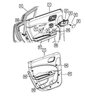 Genuine Mopar Rear Door Trim Panel Assembly Left 5pf011xcah. Fixed Price $597.87.