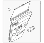 Genuine Nissan Door Interior Trim Panel 829a1-6rr6c. Fixed Price $570.14.
