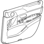 Genuine Mercedes-benz Oe Trim, Door 167-720-01-07-7j20. Fixed Price $1968.58.