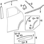 Genuine Lexus Door Applique 67470-f6010. Fixed Price $176.11.