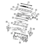 For Jeep Wrangler 2021-2023 Mopar Front Cowl Insulator. Fixed Price $294.32.