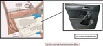 Left Blk Front Door Trim Panel Oem 2024 Ford Escape Mj6z-7823943-cd. Fixed Price $291.00.