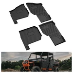 Floor Mats Polaris Ranger Crew Xp 1000 2018-2026 All Weather Tpe Front Rear Blac. Fixed Price $249.01.