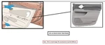 Left Blk Rear Door Trim Panel Oem 2015 Chevrolet Sonic 95351607. Fixed Price $100.00.